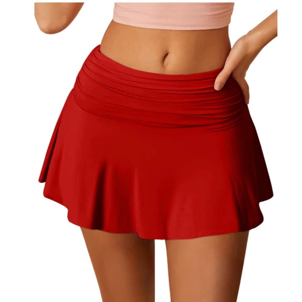 NEW Red Skater Skort